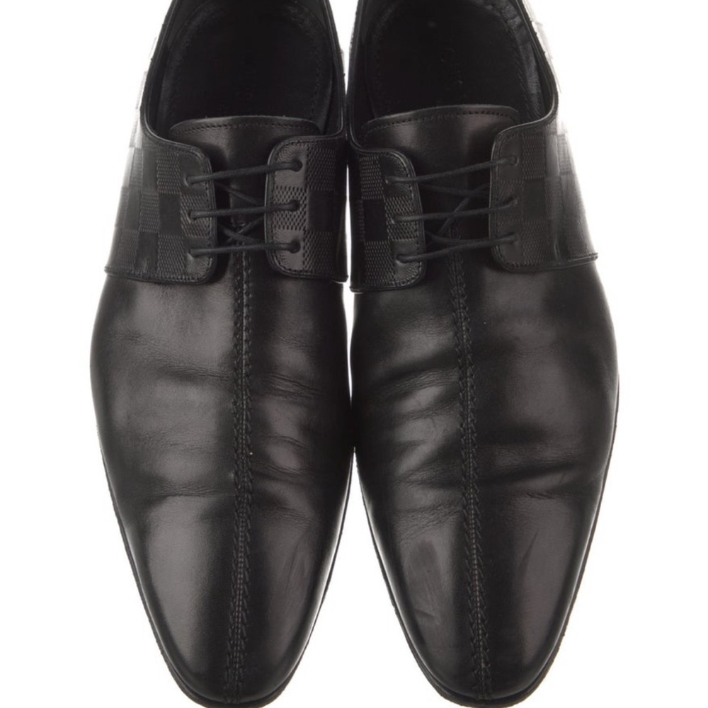 Louis Vuitton Damier Embossed Derby Shoes